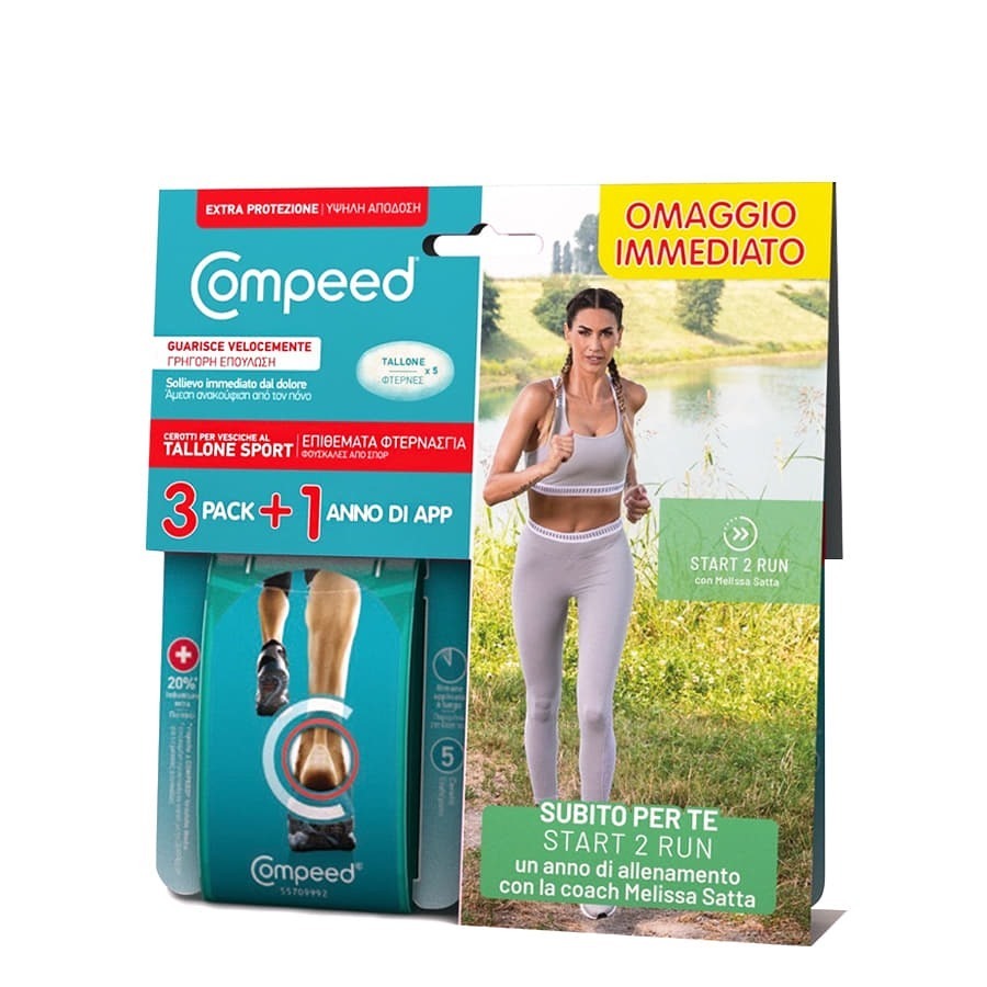 Compeed Tallone Sport Cerotti Per Vesciche 3 Confezioni PROMOZIONE