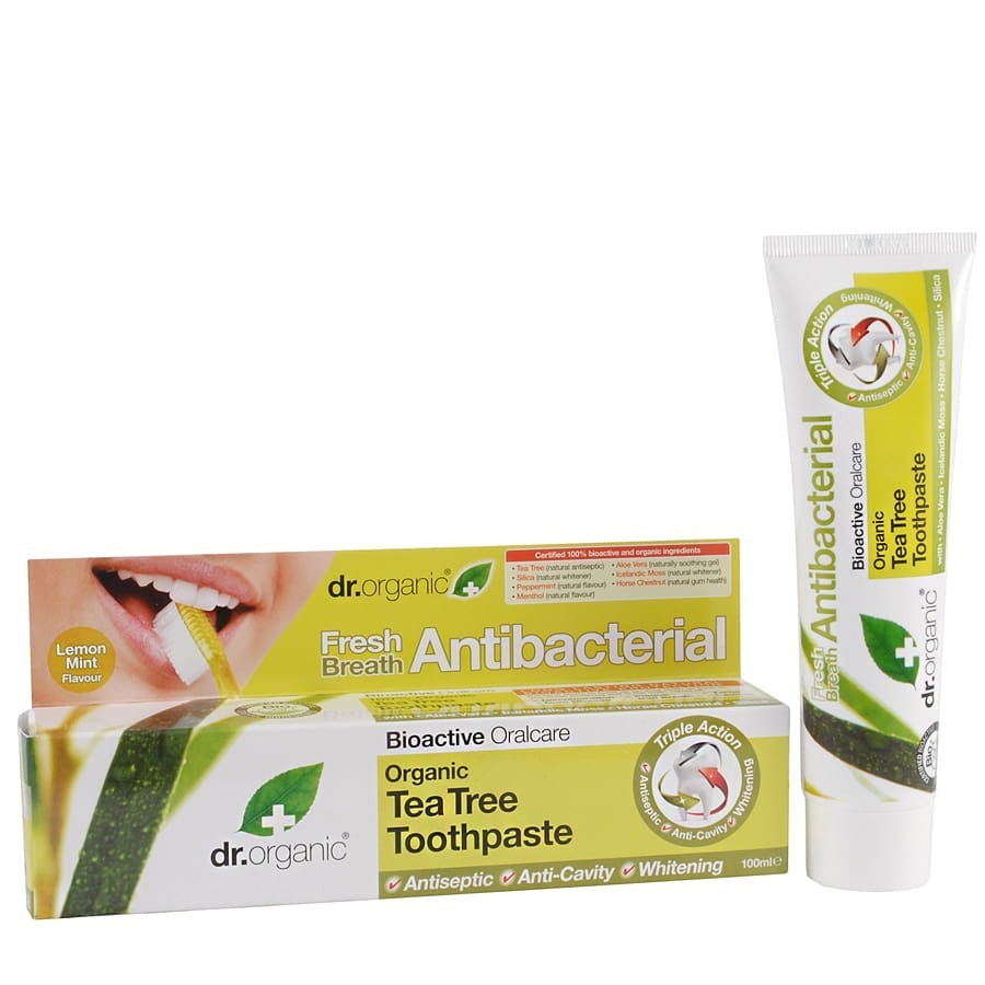 Dr. Organic Tea Tree Dentifricio Contro Placca e Tartaro 100ml