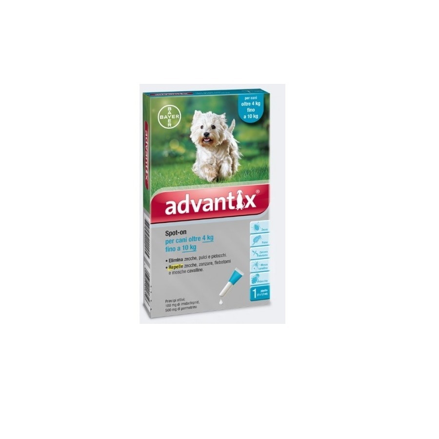 Advantix Spot On per Cani dai 4 ai 10KG Pipetta Singola