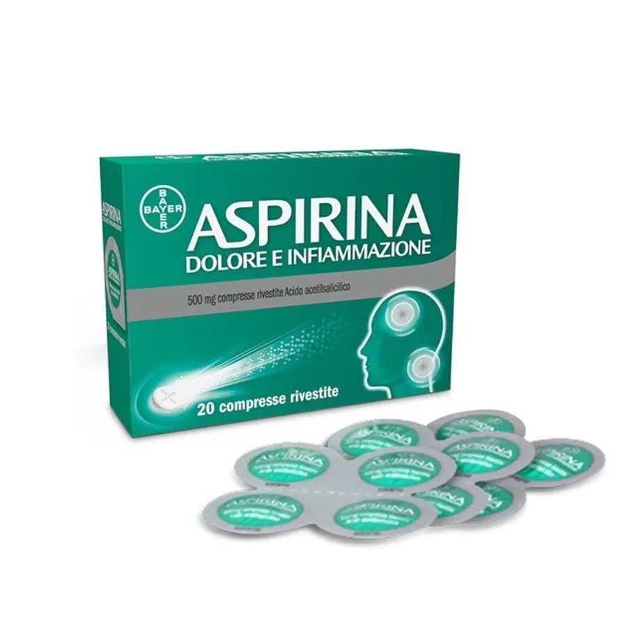Aspirina Dolore e Infiammazione 500mg 20 Compresse Rivestite