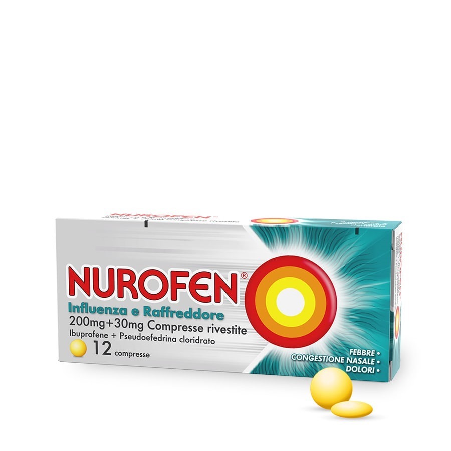 Nurofen Influenza e Raffreddore 12 Compresse 200mg + 30mg