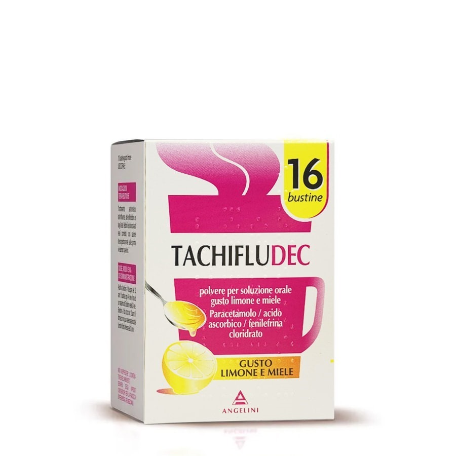 Tachifludec 16 Bustine Gusto Limone e Miele