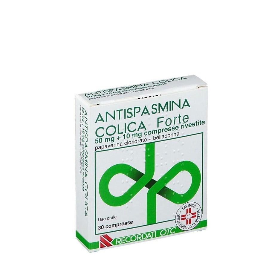Antispasmina Colica Forte 50mg +10mg 30 Compresse Rivestite