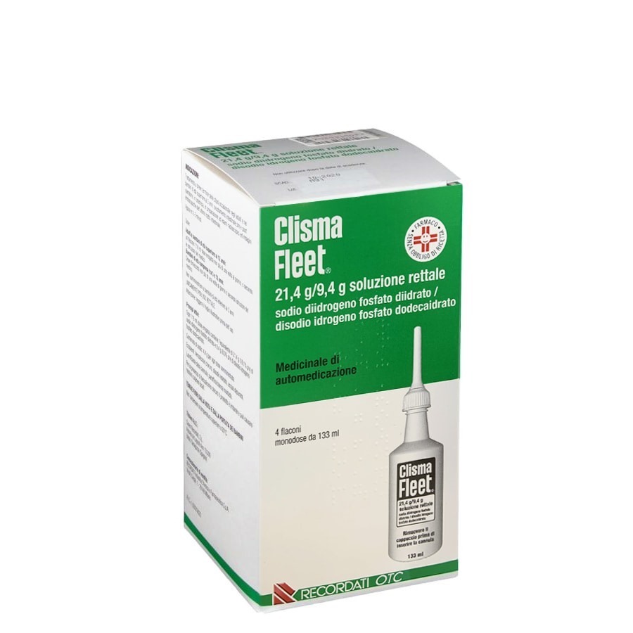 Clisma Fleet 21,4G/9,4G Soluzione Rettale 4 Flaconi 133ML