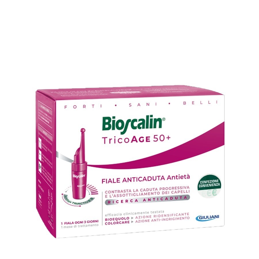 Bioscalin TricoAge 50+ 10 Fiale Anticaduta Antietà PROMOZIONE