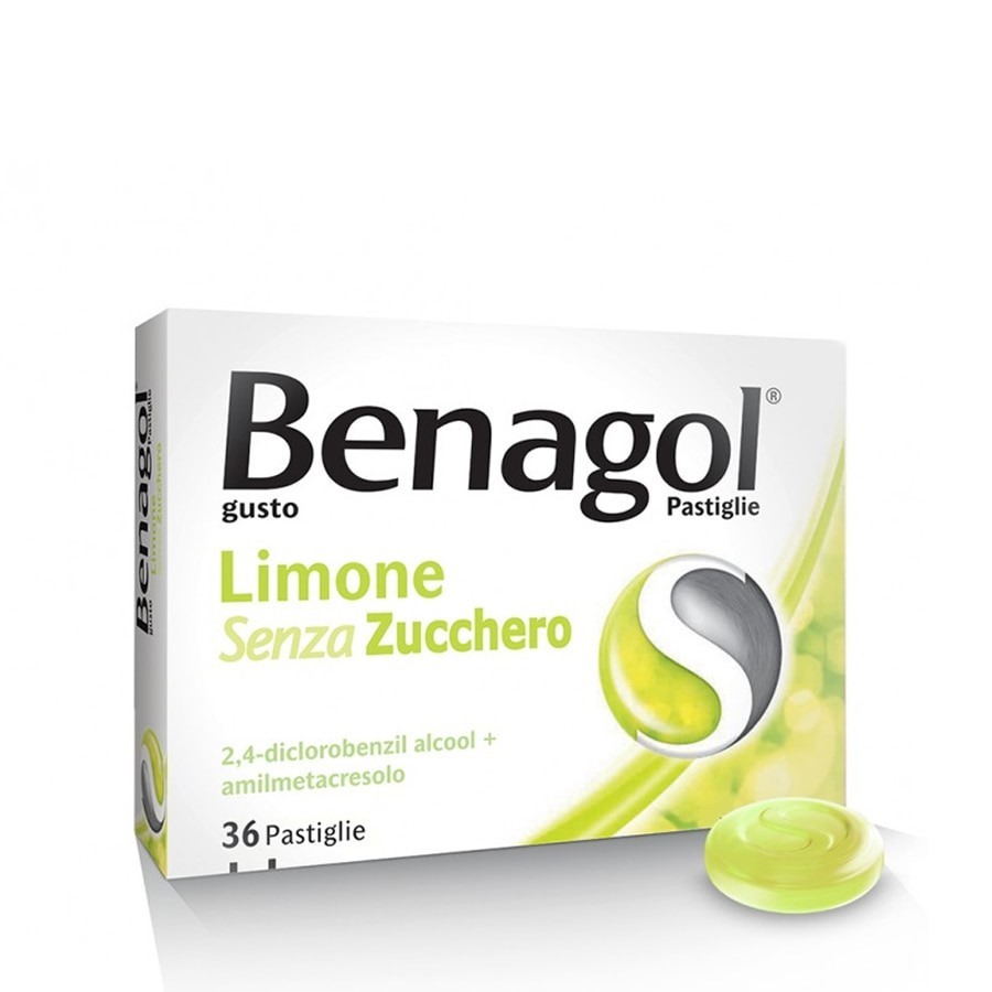 Benagol 36 Pastiglie Gusto Limone Senza Zucchero