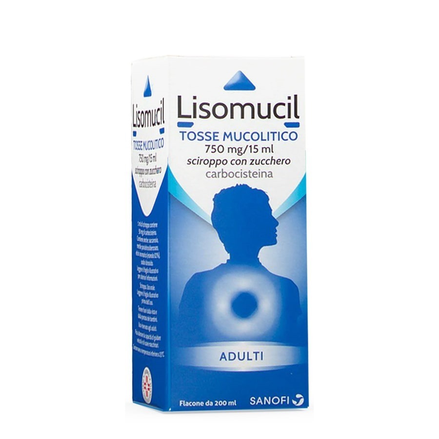 Lisomucil Tosse Sciroppo con Zucchero Adulti 200ml