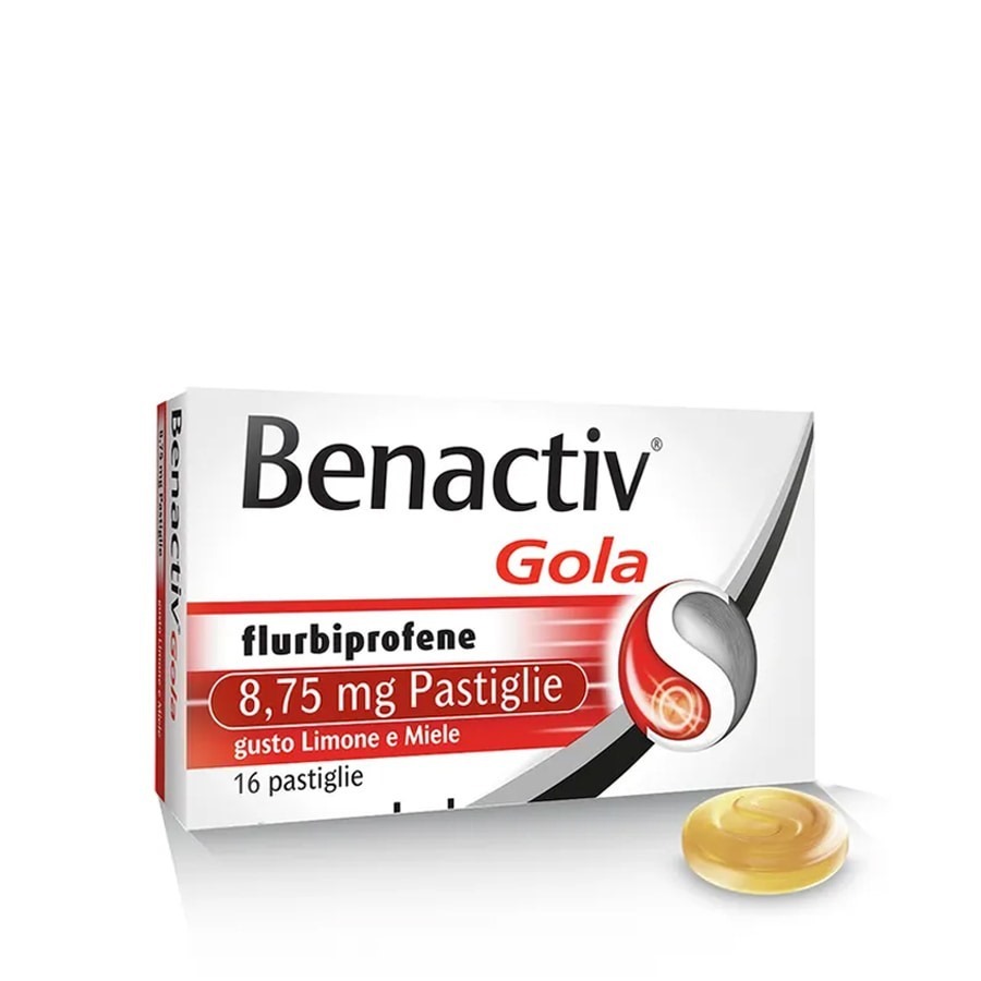 Benactiv Gola 16 Pastiglie Gusto Limone e Miele