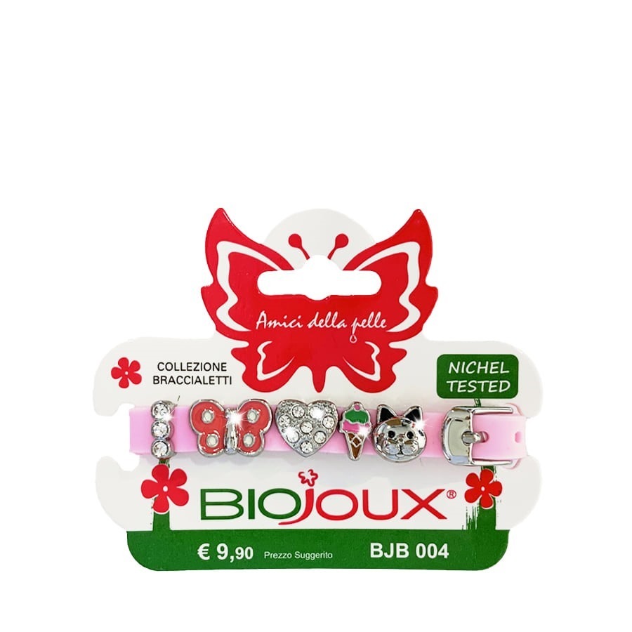 Biojoux Braccialetto Silicone Rose Charms