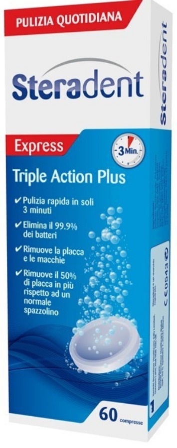 Steradent Tripla Azione Plus 60 Compresse