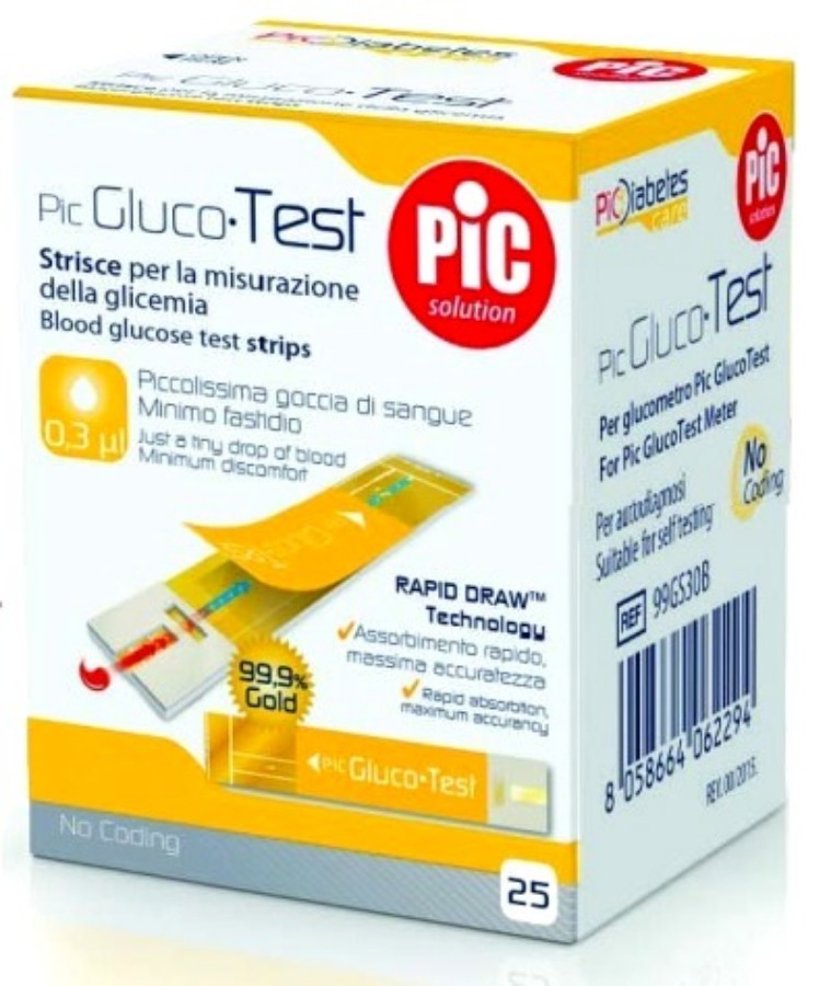Pikdare Pic Strisce Glucotest 25pz