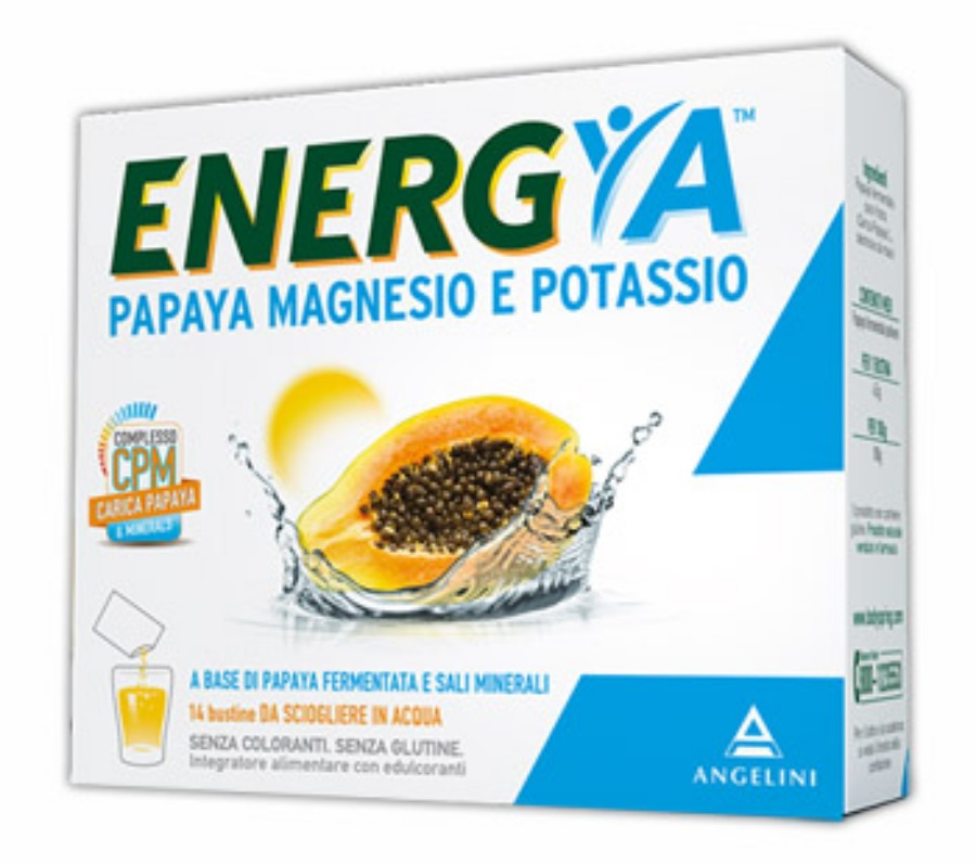 Angelini Energya Papaya Magnesio Potassio 14 Bustine