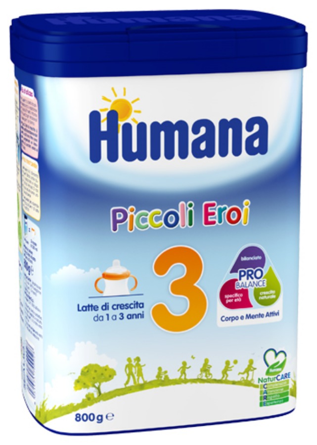 Humana Humana 3 Naturcare Piccoli Eroi Latte in polvere 800gr a solo €  18,60 -  - Gli Specialisti del Benessere