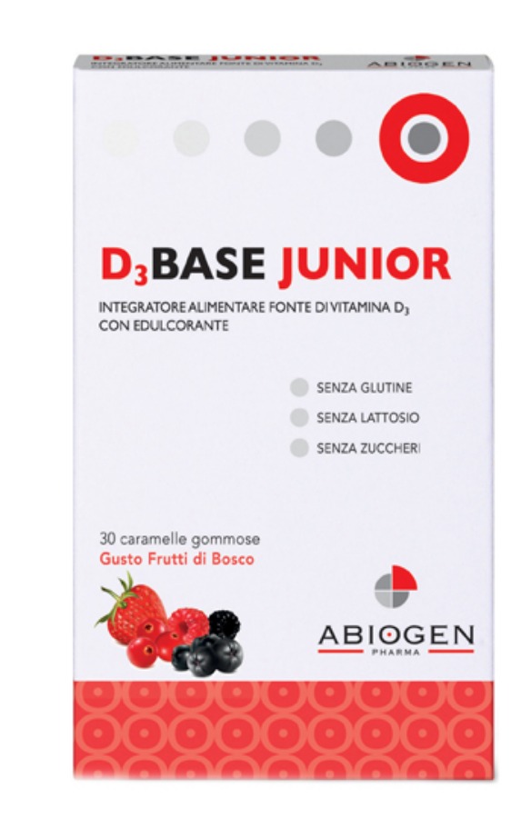 Abiogen D3Base Junior 30Caram Frut Bos