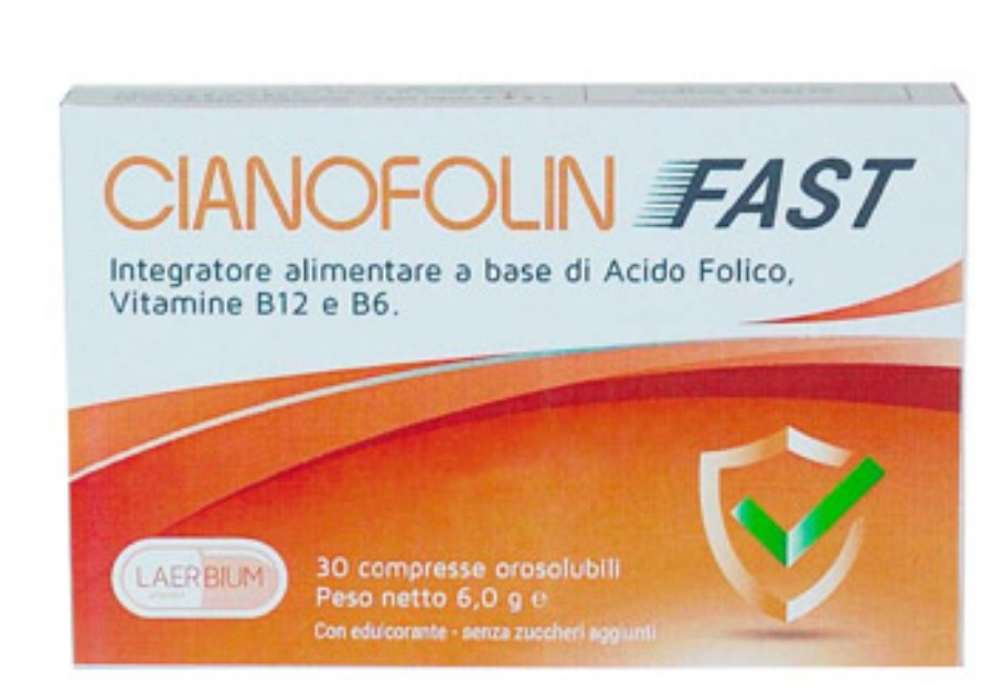 Laerbium Cianofolin Fast 30 Compresse Orosolubili