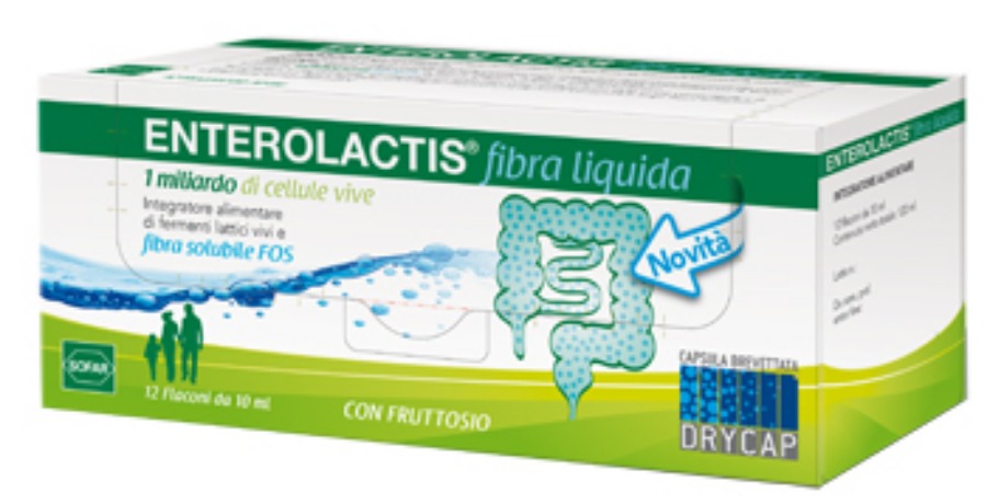 Sofar Enterolactis Fibra Liquida 12Flaconi