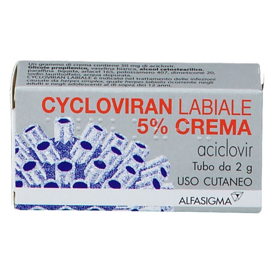 Alfasigma Cycloviran Labiale 5% Crema