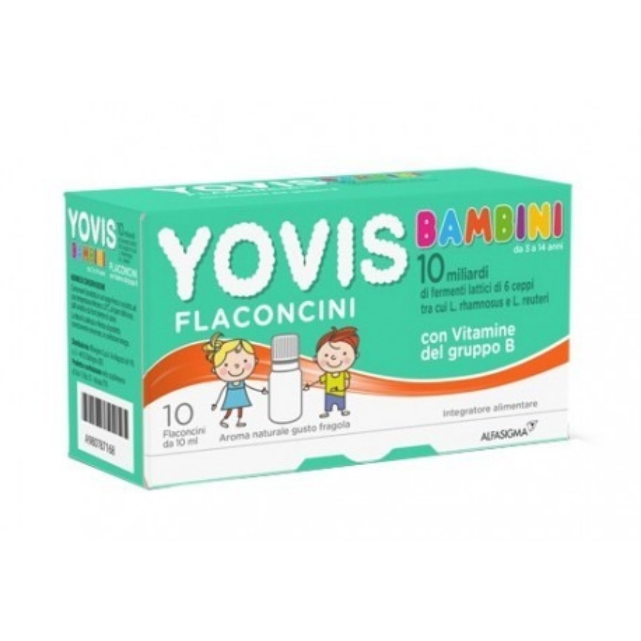 Alfasigma Yovis Bambini Fragola 10 Flaconcini da 10ml