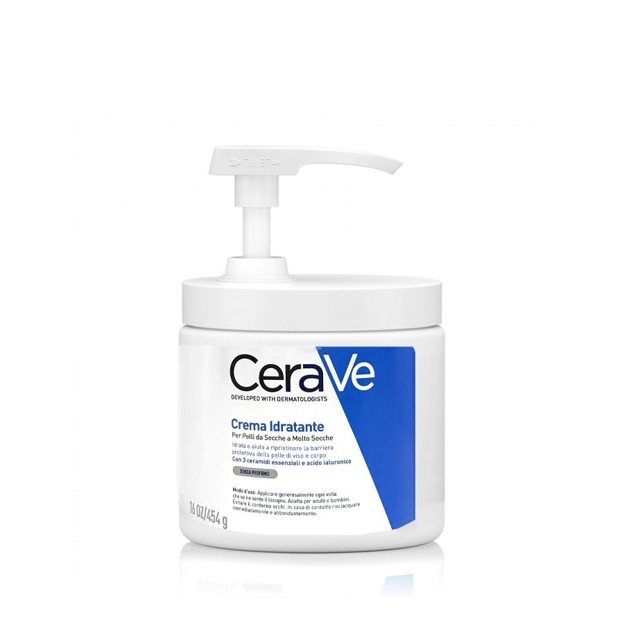 Cerave Crema Idratante Pelli Secche con Dosatore 454ml