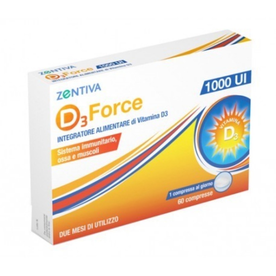 Zentiva D3 Force Zentiva 1000Ui 60 Compresse