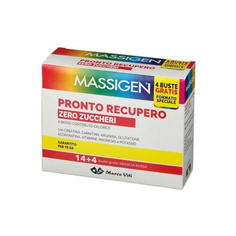 Marco Viti Massigen Pronto Recupero Senza Zuccheri 18 Bustine