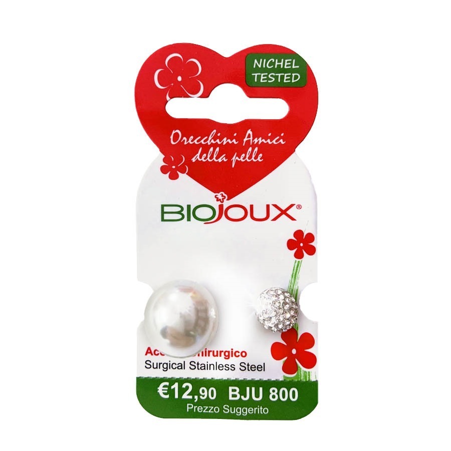 Biojoux Orecchini White Pearl Crystal
