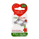 Biojoux Orecchini BJT 993 Crystal Half Hoop