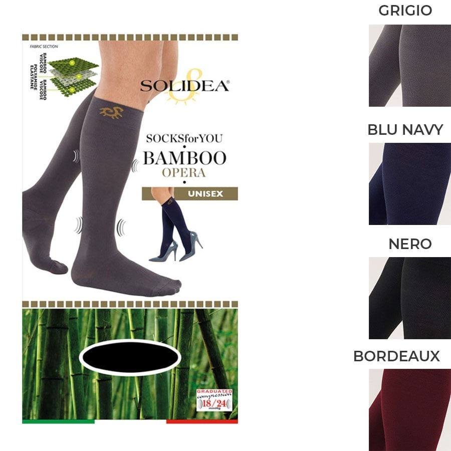 Solidea Socks For You Bamboo Opera Blu Navy Taglia L