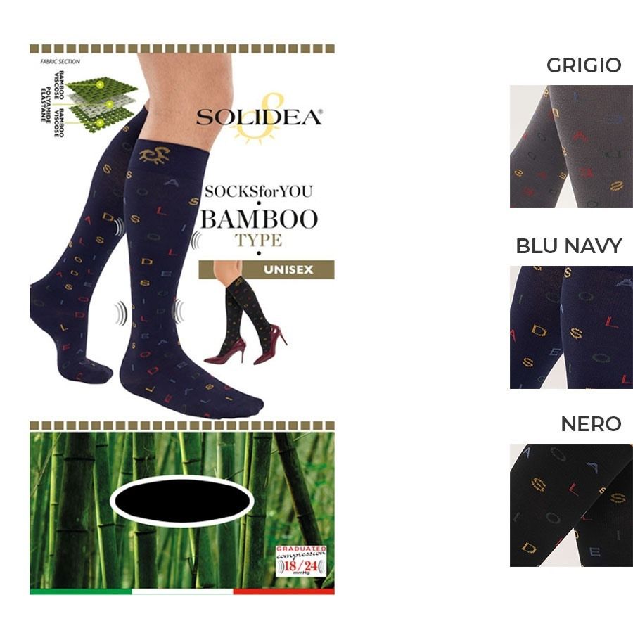 Solidea Socks For You Bamboo Type Nero Taglia L