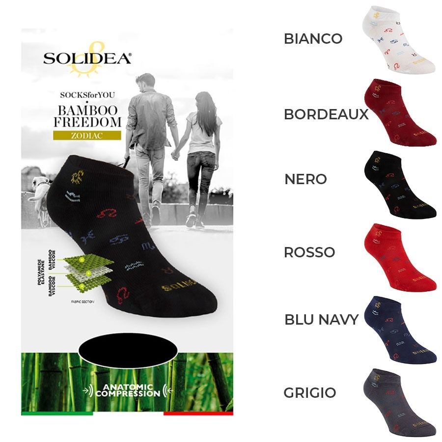 Solidea Socks For You Freedom Zodiac Bordeaux Taglia L