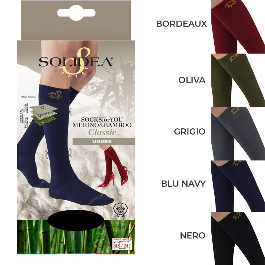 Solidea Socks For You Merino Bamboo Classic Olive Taglia M