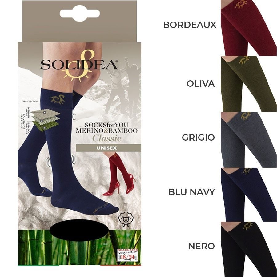 Solidea Socks For You Merino Bamboo Classic Olive Taglia XXL