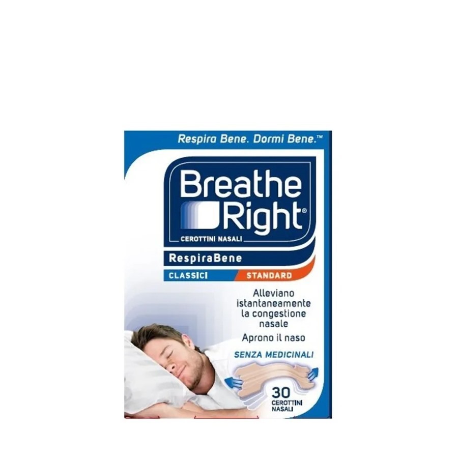 Breathe Right Cerotti Nasali Classici Standard 30 Pezzi