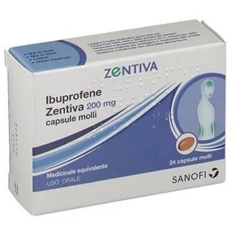 Zentiva Ibuprofene 24 Capsule Molli 200mg