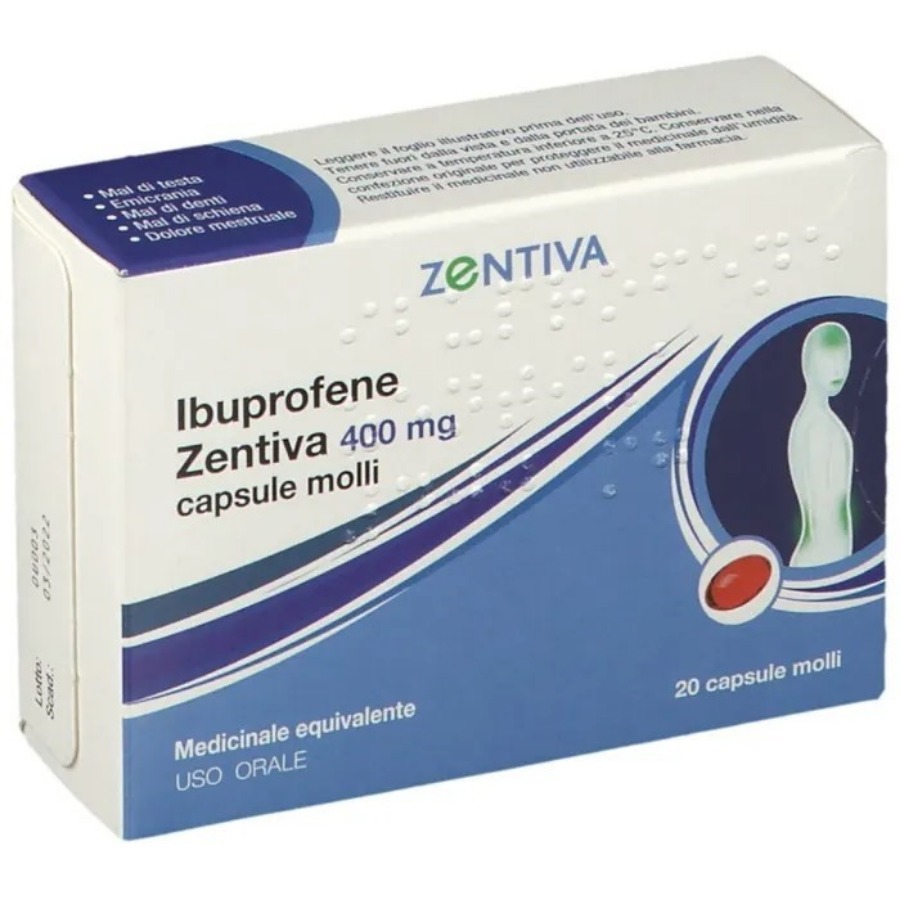 Zentiva Ibuprofene 20 Capsule Molli 400mg
