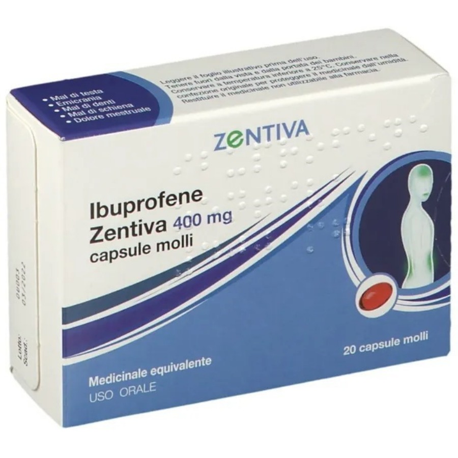 Zentiva Ibuprofene 20 Capsule Molli 400mg
