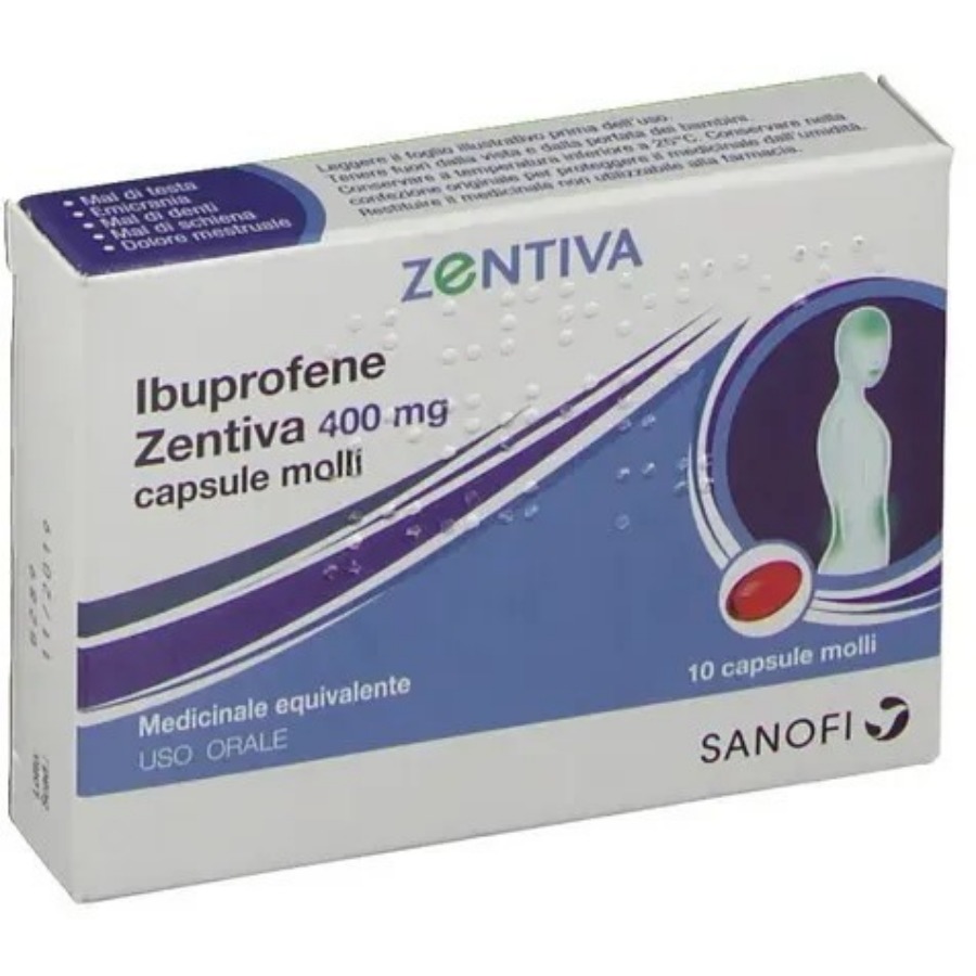 Zentiva Ibuprofene 10 Capsule Molli 400mg