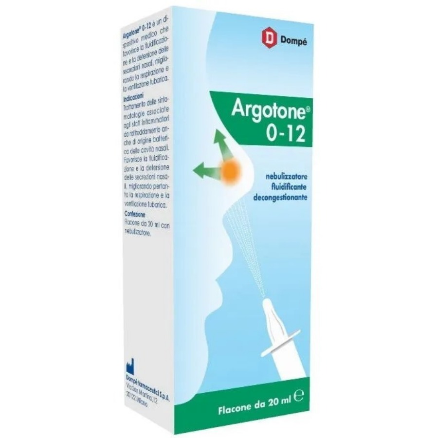 Argotone 0-12 Spray Nasale Nebulizzatore 20ml