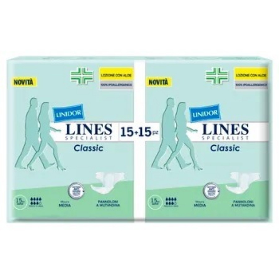 Lines Classic Pannolone Super M 30 Pezzi