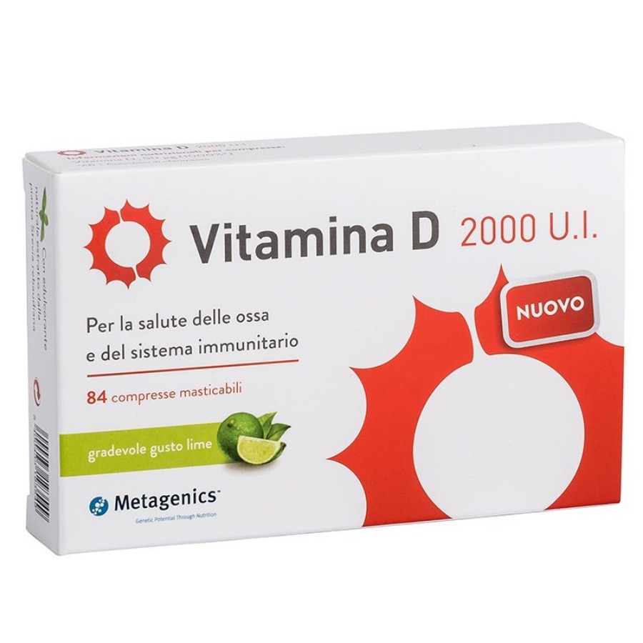 Metagenics Vitamina D 2000 Ui 168 Compresse Masticabili