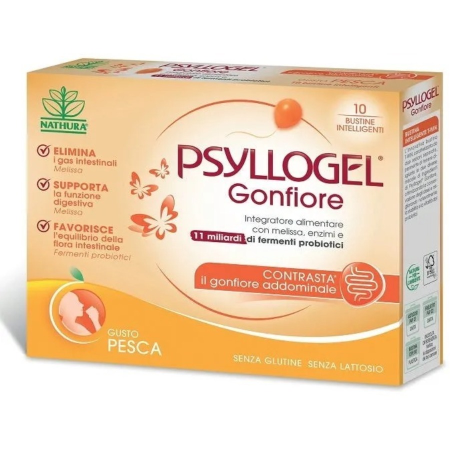 Giuliani Psyllogel Gonfiore Pesca 10 Bustine