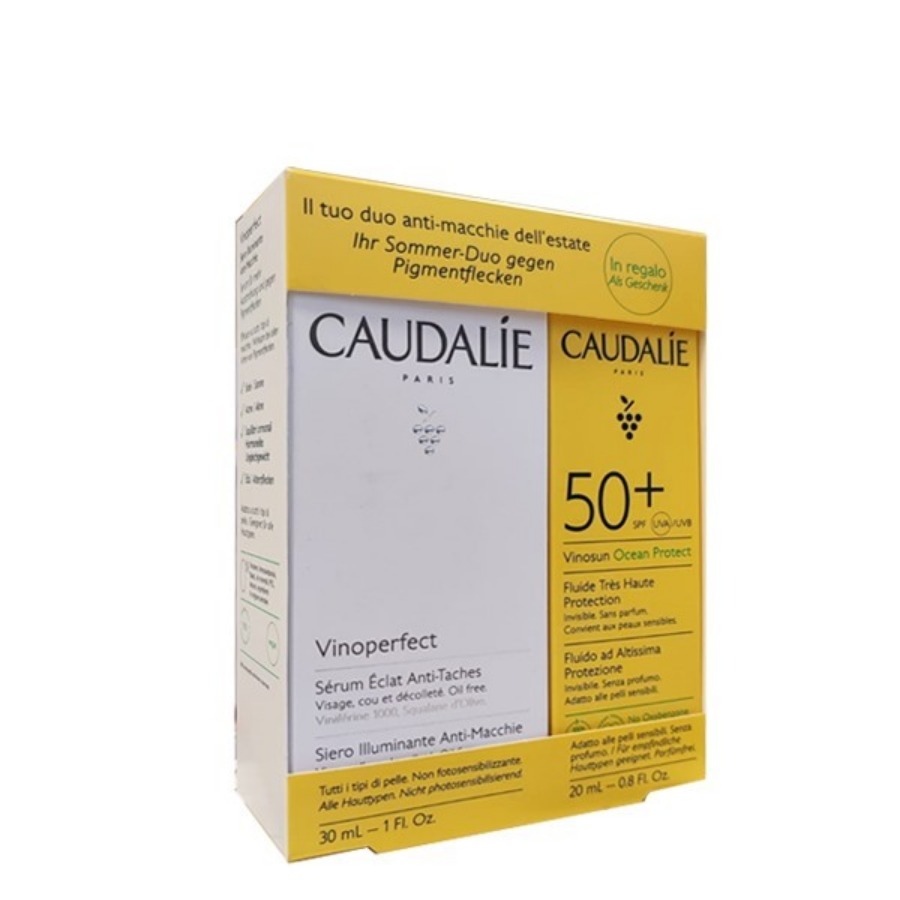 Caudalie Vinoperfect Siero Illuminante Antimacchie con Fluido Altissima Protezione