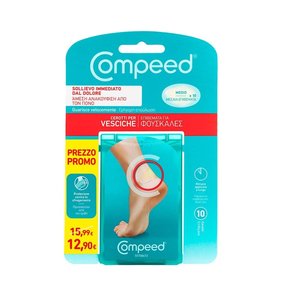 Compeed 10 Cerotti Medi per Vesciche PROMOZIONE