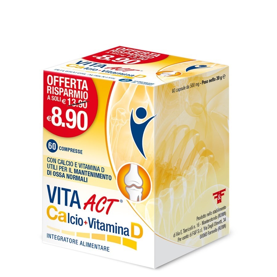 Vita Act Calcio + Vitamina D 60 Compresse