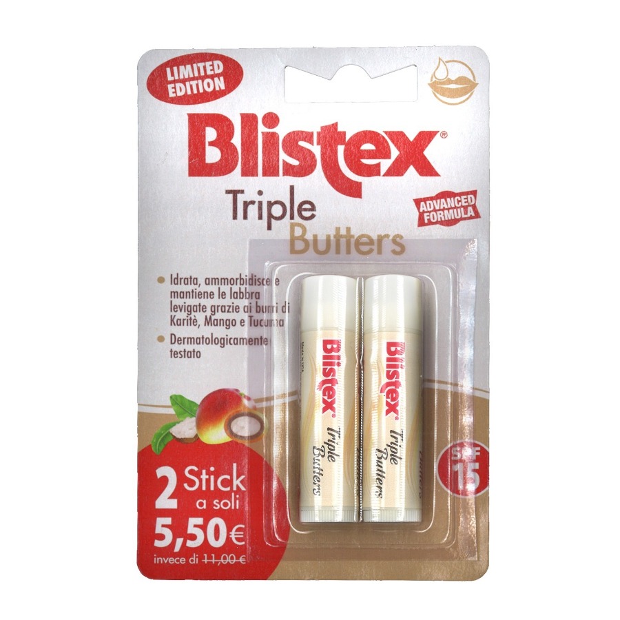 Blistex Triple Butters Stick Labbra Duo