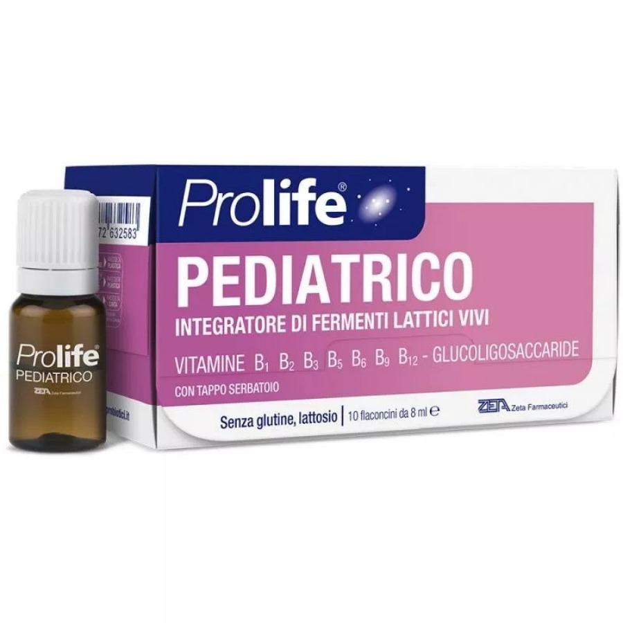 Prolife Pediatrico Integratore Fermenti Lattici Vivi 10 Flaconi da 8ML