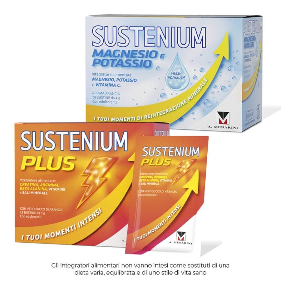 Sustenium Magnesio e Potassio 28 Bustine + Sustenium Plus 22 Bustine PROMO