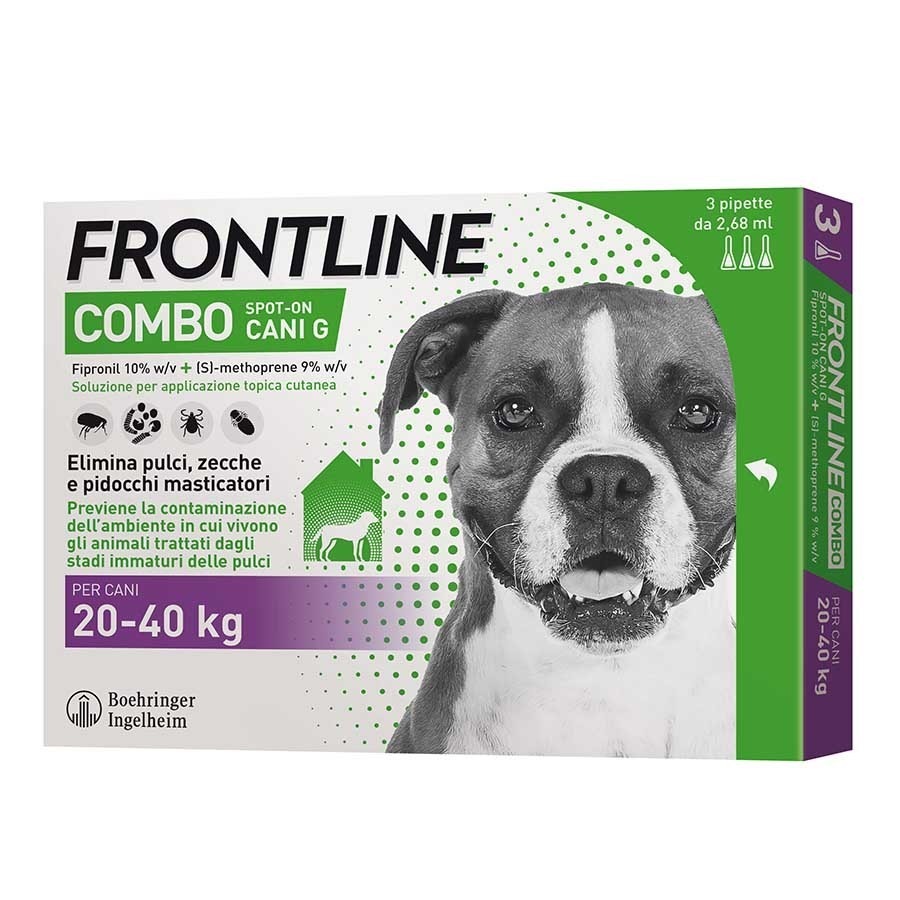 Frontline Combo Spot On Cani grandi 20-40Kg 3 pipette da 2,68ml