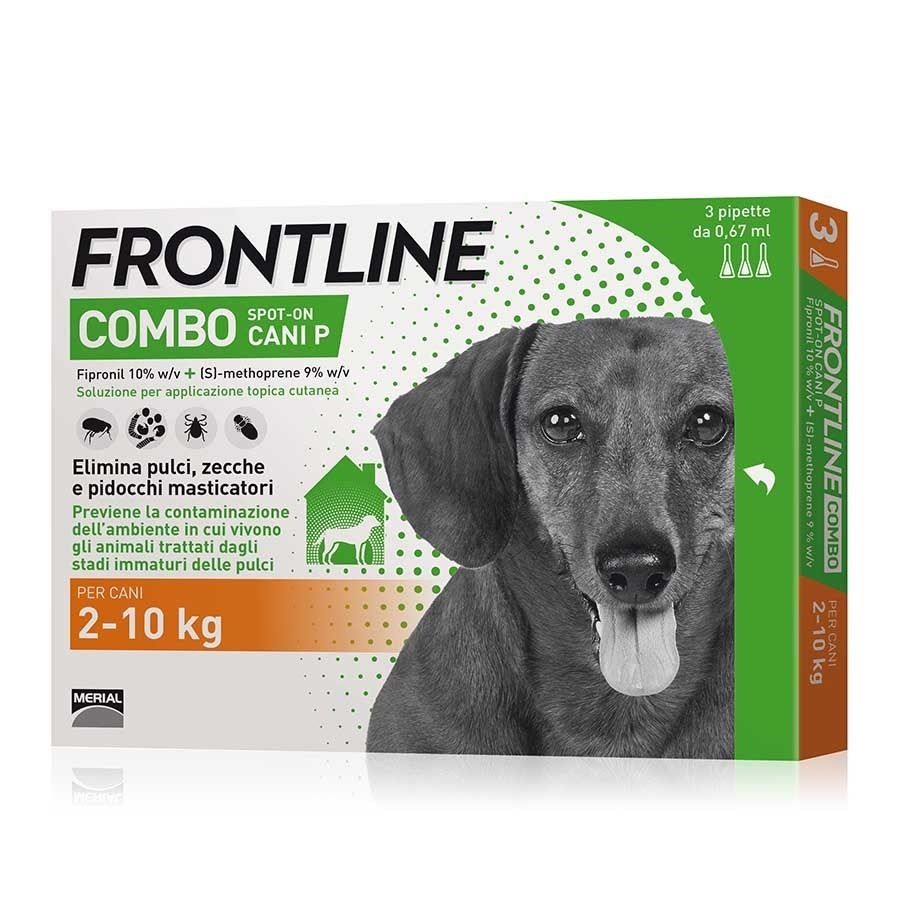 Frontline Combo Spot On Cani Piccoli 2-10Kg 3 pipette da 0,67ml