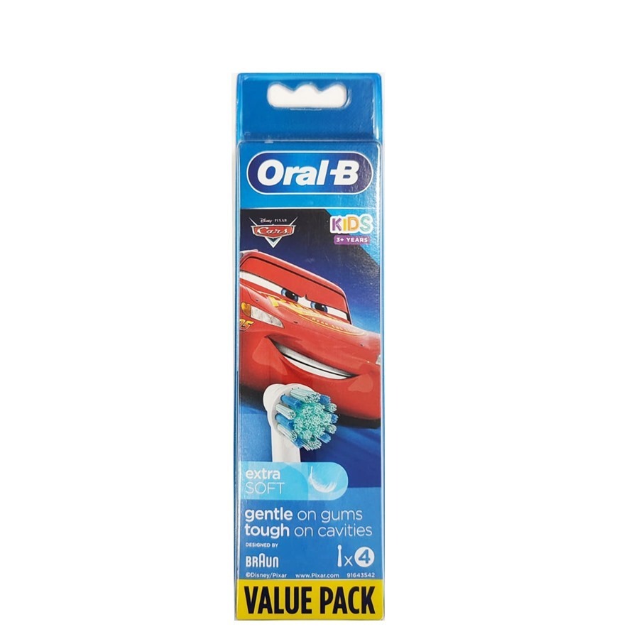 OralB 4 Testine Kids Extra Soft Cars